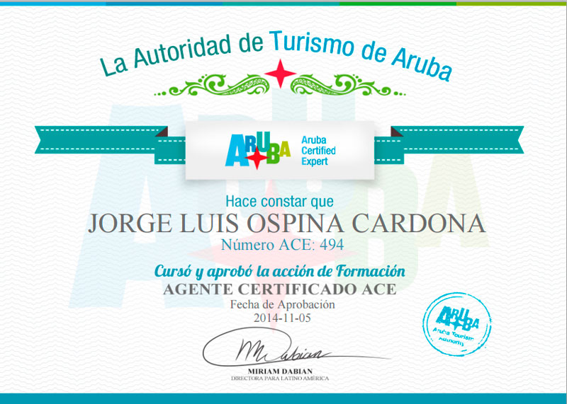 Living Col Agentes Certificados de Aruba