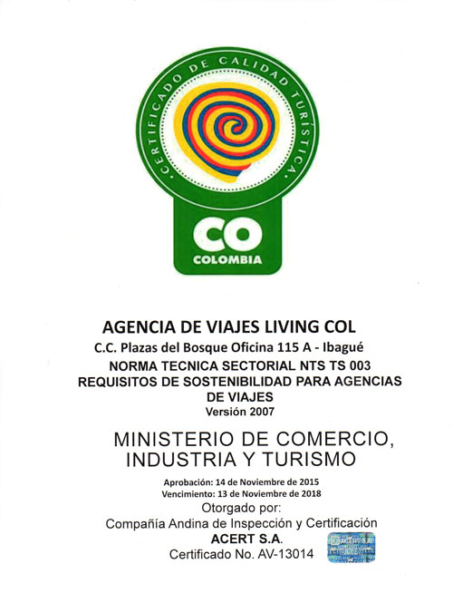 Certificado de Sostenibilidad Turistica 